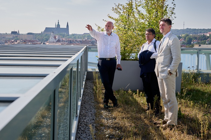 prof. Oldřich Starý, prof. Rama Rajagopala a Ing. Marek Miltner